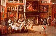 Frans Francken II Gastmahl im Hause des Burgermeisters Rockox Spain oil painting artist